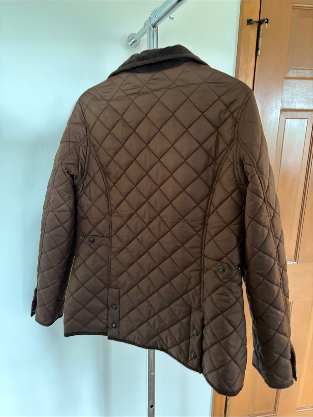 Outback Trading Co Women's Quilted Barn Utility Jacket Brown L Plaid - Picture 3 of 3